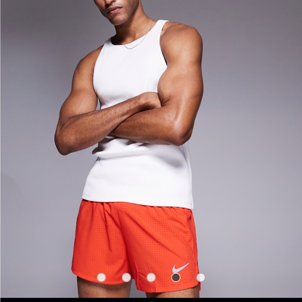 Nike Running Fast Dri-FIT 3 inch Shorts in Orange- Size S